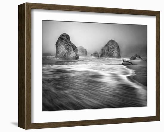 Coastal Sea Stacks-null-Framed Art Print