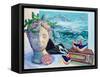 Coastal Still Life-Key and Sea Creative-Framed Stretched Canvas