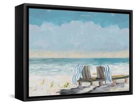 Coastal Sunsets-Julie DeRice-Framed Stretched Canvas