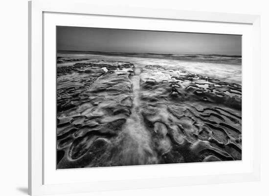 Coastal Texture Along the La Jolla Coastline-Andrew Shoemaker-Framed Photographic Print