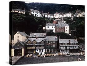 Coastal Town of Clovelly on Coast of North Devon West of Bideford-null-Stretched Canvas