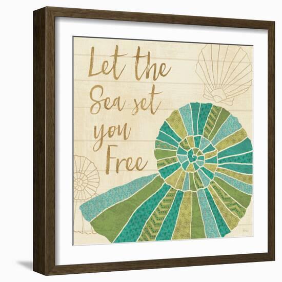 Coastal Treasure VI-Veronique Charron-Framed Art Print