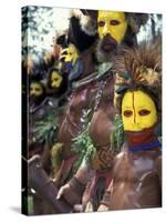Coastal Tribe Natives, Oro, Papua New Guinea-Michele Westmorland-Stretched Canvas