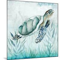 Coastal Turtle I-Janet Tava-Mounted Art Print