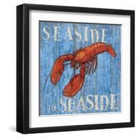 Coastal USA Lobster-Paul Brent-Framed Art Print