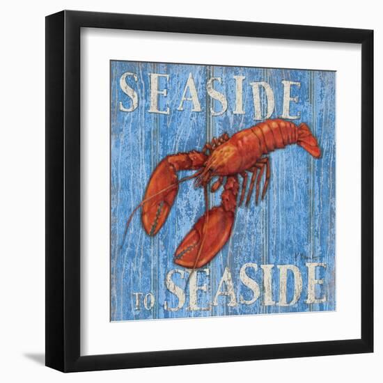 Coastal USA Lobster-Paul Brent-Framed Art Print