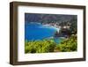 Coastal View at Monterosso, Cinque Terre, Italy-George Oze-Framed Photographic Print