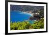 Coastal View at Monterosso, Cinque Terre, Italy-George Oze-Framed Photographic Print