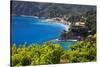 Coastal View at Monterosso, Cinque Terre, Italy-George Oze-Stretched Canvas