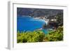 Coastal View at Monterosso, Cinque Terre, Italy-George Oze-Framed Photographic Print