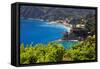 Coastal View at Monterosso, Cinque Terre, Italy-George Oze-Framed Stretched Canvas