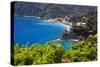 Coastal View at Monterosso, Cinque Terre, Italy-George Oze-Stretched Canvas