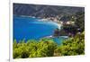 Coastal View at Monterosso, Cinque Terre, Italy-George Oze-Framed Photographic Print