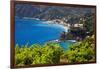 Coastal View at Monterosso, Cinque Terre, Italy-George Oze-Framed Photographic Print