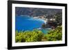 Coastal View at Monterosso, Cinque Terre, Italy-George Oze-Framed Photographic Print