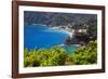 Coastal View at Monterosso, Cinque Terre, Italy-George Oze-Framed Photographic Print