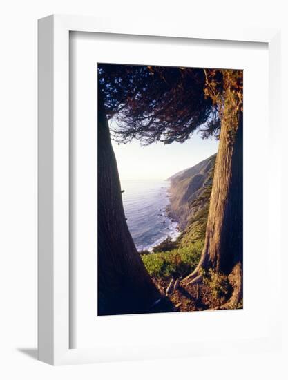 Coastal View at Ragged Point, Big Sur, California-George Oze-Framed Photographic Print