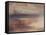 Coastal View at Sunset-JMW Turner-Framed Stretched Canvas