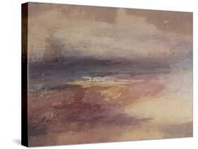 Coastal View at Sunset-JMW Turner-Stretched Canvas