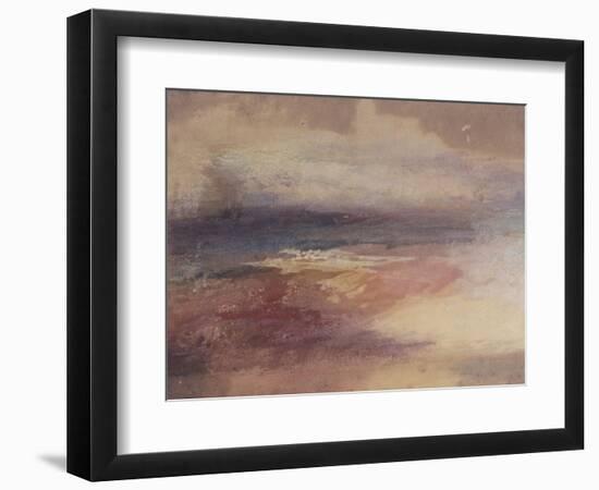 Coastal View at Sunset-JMW Turner-Framed Giclee Print