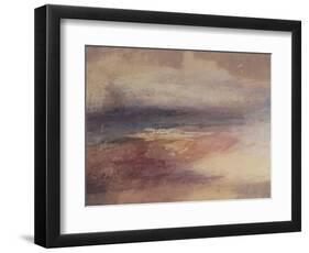 Coastal View at Sunset-JMW Turner-Framed Giclee Print