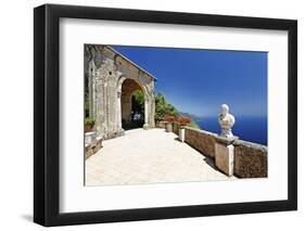 Coastal View from a Terrace, Ravello, Italy-George Oze-Framed Photographic Print