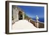 Coastal View from a Terrace, Ravello, Italy-George Oze-Framed Photographic Print