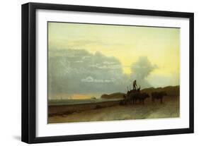 Coastal View, Newport, 1861-Albert Bierstadt-Framed Giclee Print