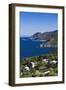 Coastal View of Pino, Le Cap Corse, Corsica, France-Walter Bibikow-Framed Photographic Print