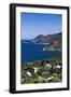 Coastal View of Pino, Le Cap Corse, Corsica, France-Walter Bibikow-Framed Photographic Print