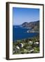 Coastal View of Pino, Le Cap Corse, Corsica, France-Walter Bibikow-Framed Photographic Print