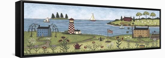 Coastal View-Robin Betterley-Framed Stretched Canvas