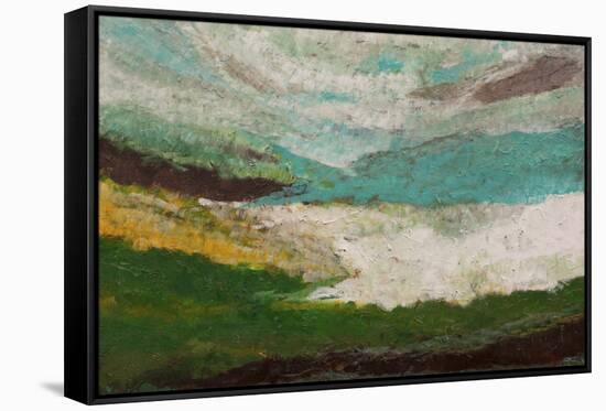 Coastal Viewpoint II-Hilary Winfield-Framed Stretched Canvas