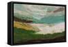 Coastal Viewpoint II-Hilary Winfield-Framed Stretched Canvas