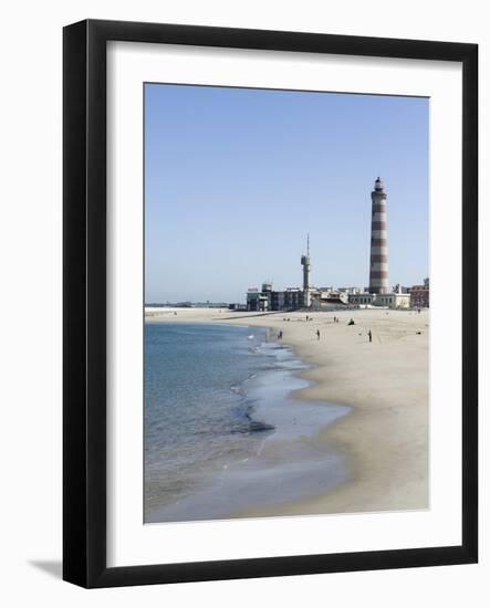 Coastal village Barra, suburb of Aveiro. Because of the many channels Aveiro is called the Venice o-Martin Zwick-Framed Photographic Print