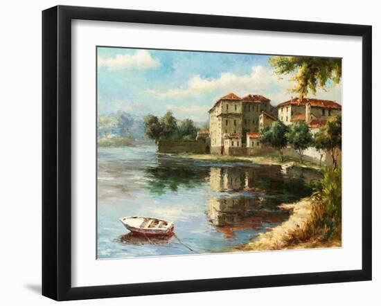 Coastal Village-Paline-Framed Art Print