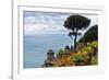 Coastal Vista from Villa Rufulo, Ravello, Italy-George Oze-Framed Premium Photographic Print