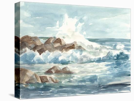 Coastal Watercolor I-Ethan Harper-Stretched Canvas