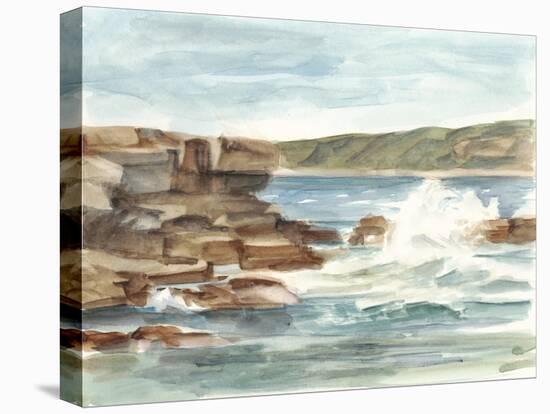 Coastal Watercolor III-Ethan Harper-Stretched Canvas