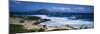 Coastal Waves on Makapuu Beach, Lifeguard Climbing Tower, Oahu, Hawaii, USA-null-Mounted Photographic Print