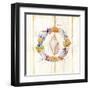 Coastal Wreath and Shell 1-Mary Escobedo-Framed Art Print