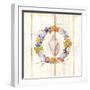 Coastal Wreath and Shell 1-Mary Escobedo-Framed Art Print