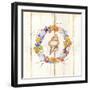 Coastal Wreath and Shell 2-Mary Escobedo-Framed Art Print