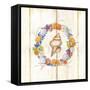 Coastal Wreath and Shell 2-Mary Escobedo-Framed Stretched Canvas