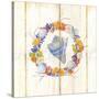 Coastal Wreath and Shell 3-Mary Escobedo-Stretched Canvas