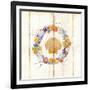 Coastal Wreath and Shell 4-Mary Escobedo-Framed Art Print