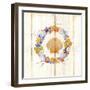 Coastal Wreath and Shell 4-Mary Escobedo-Framed Art Print