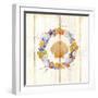 Coastal Wreath and Shell 4-Mary Escobedo-Framed Art Print