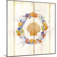 Coastal Wreath and Shell 4-Mary Escobedo-Mounted Art Print