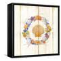 Coastal Wreath and Shell 4-Mary Escobedo-Framed Stretched Canvas